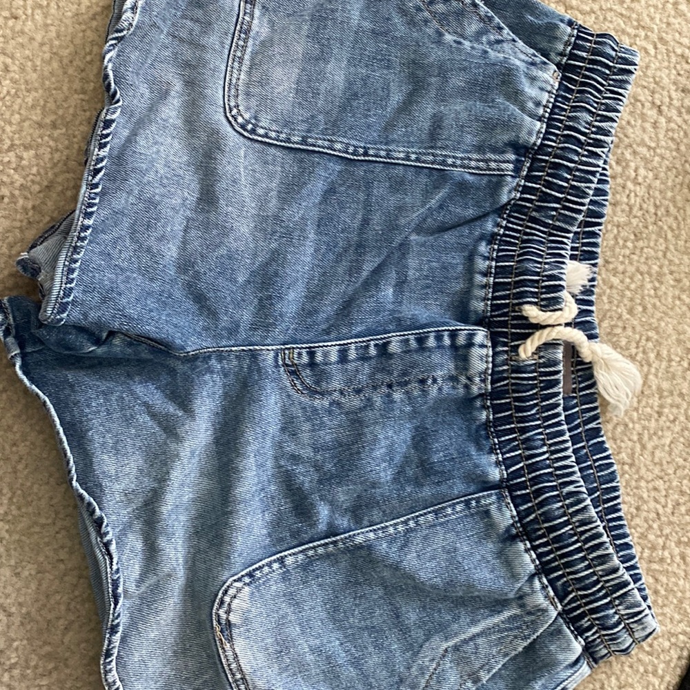 Maurices Denim drawstring shorts